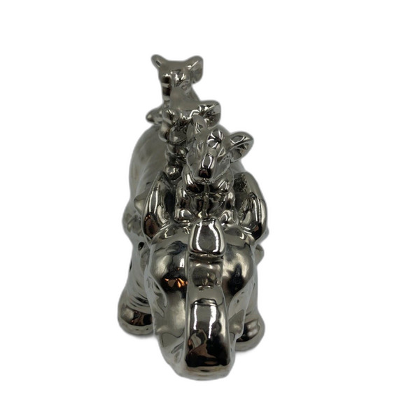 Elephant Family Animal Metal Jungle Safari Wild Kingdom Tabletop Shelf Décor - Picture 4 of 10